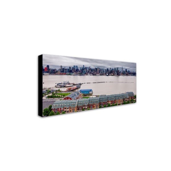 David Ayash 'Two Banks Of The Hudson' Canvas Art,10x19